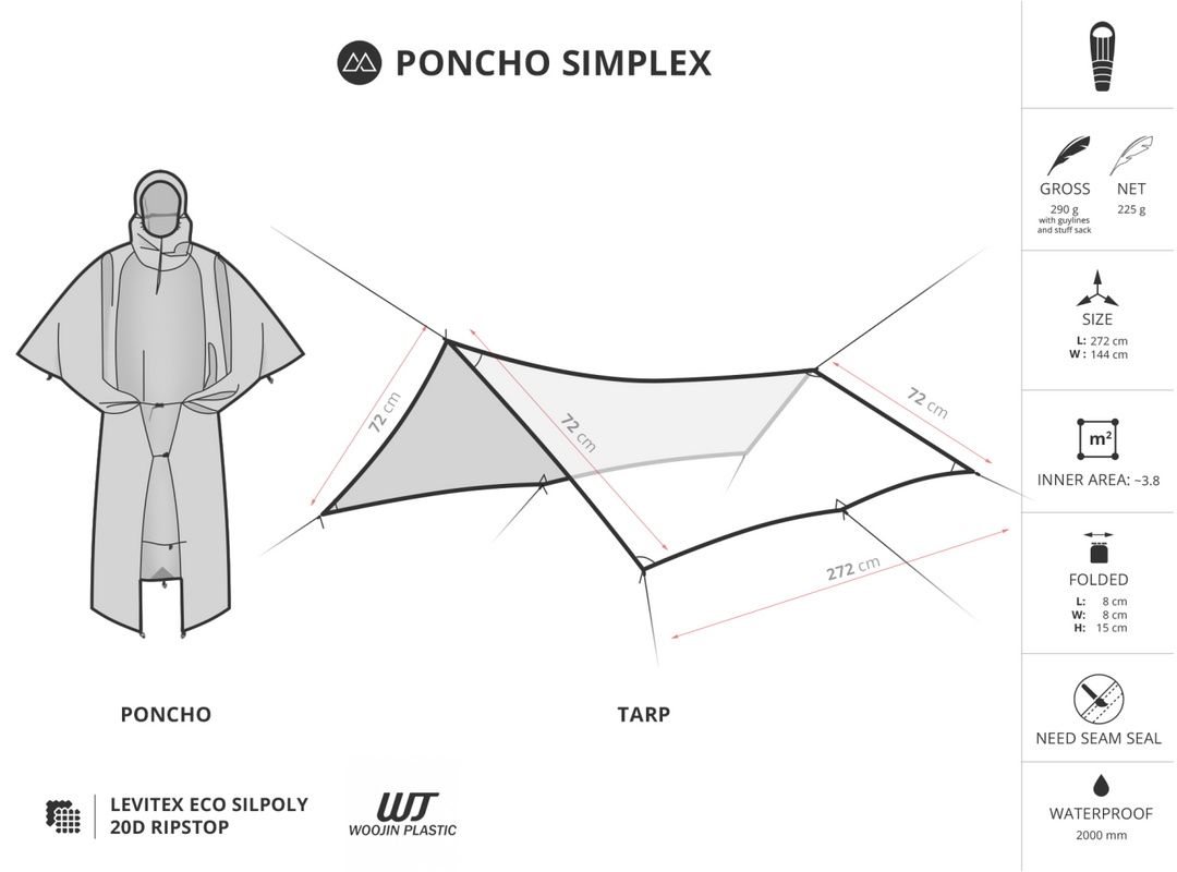 LITEWAY Simplex Poncho Tarp