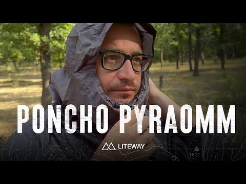 Liteway Poncho PyraOmm Ultralight hiking tarp poncho