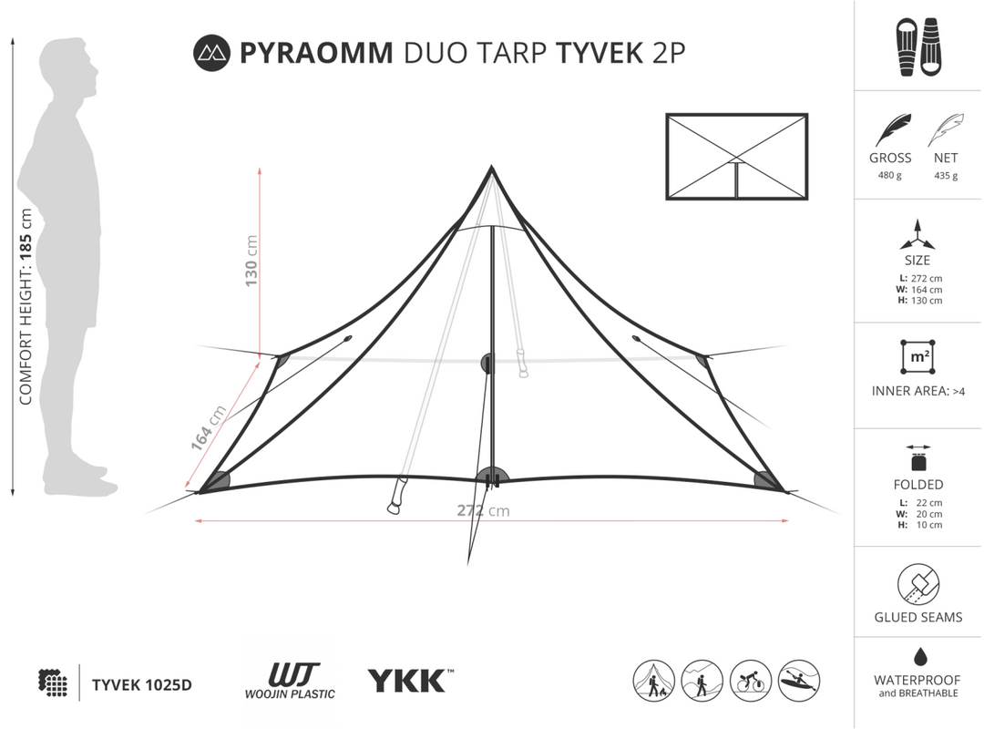 Liteway PyraOmm Duo Tarp 2P Tyvek