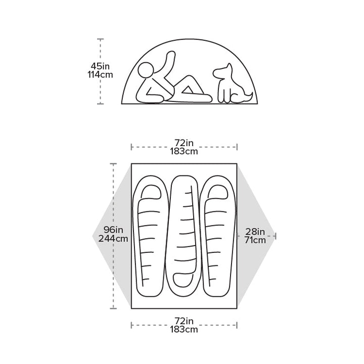 Big Agnes Copper Spur UL3 XL HyperBead™ Tent