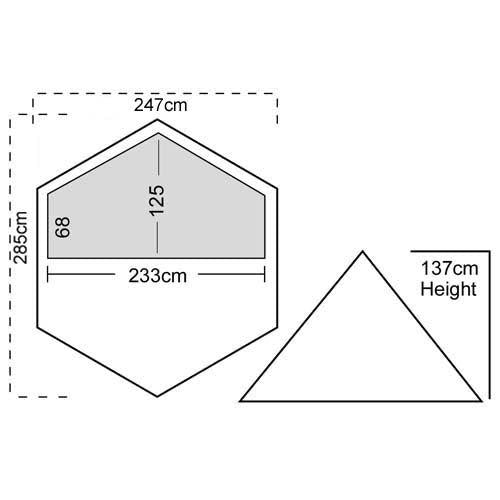 Luxe Sil Hexpeak V4 Includes 1P Inner Tent Backpacking Light